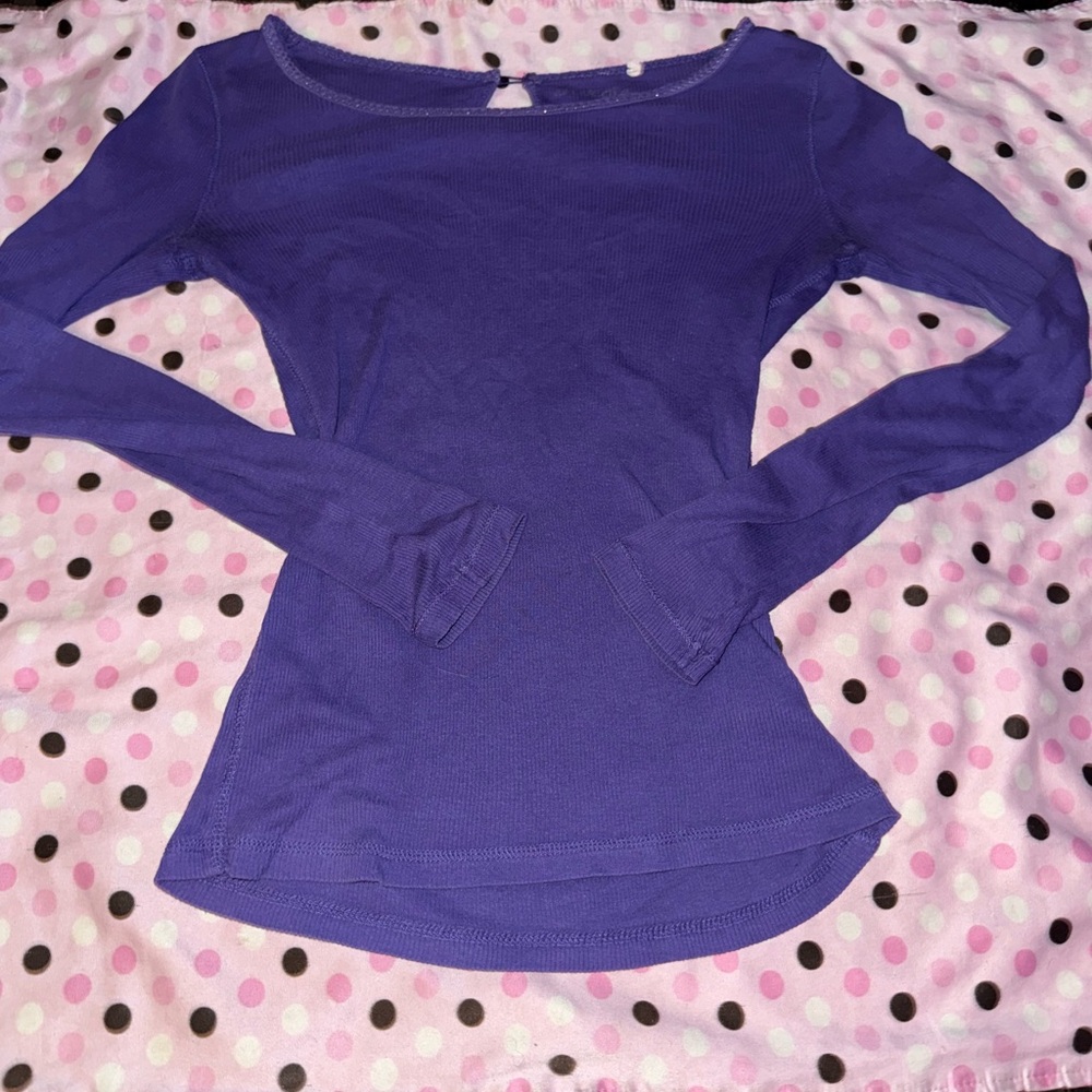 Women's Purple Long Sleeve Top